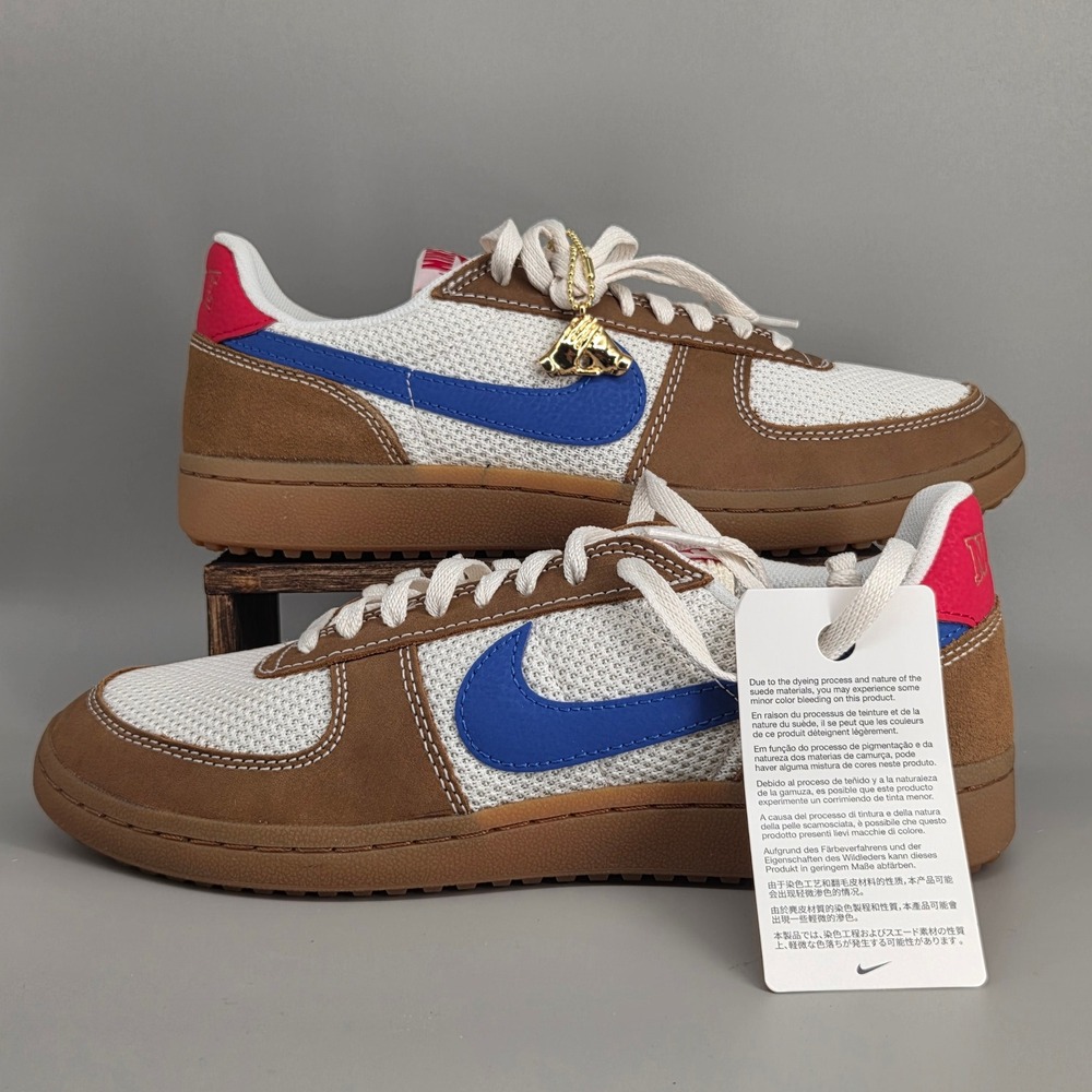 Nike Field General 82 Mens 10 Phantom Game Royal Brown Suede Gum Sole IH4818 030